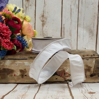 Taffeta White Ribbon
