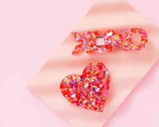 Heart & XOXO Hair Clips